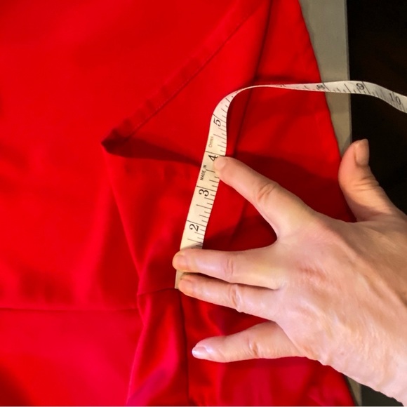 Red high waisted mini shorts , dress shorts - Picture 7 of 7